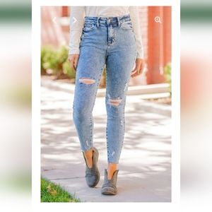 Judy Blue Lincoln Acid High Rise Skinny